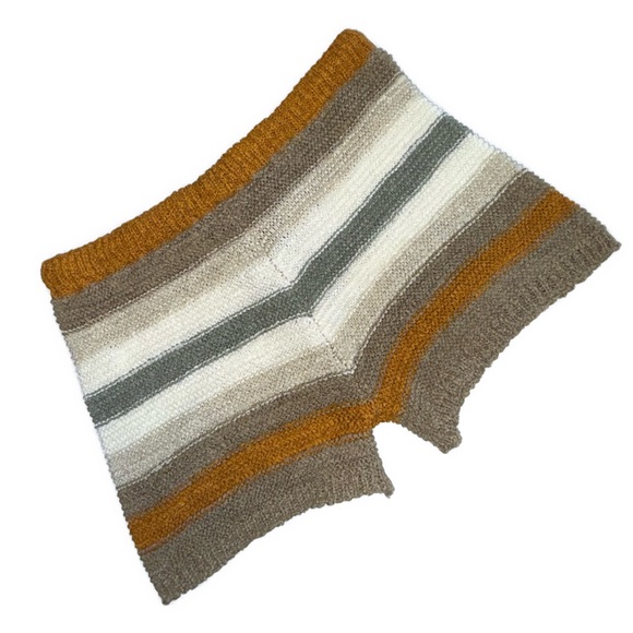 POL Crochet Knit Striped Shorts Size Large Boho Drawstring Fitted Summer Shorts - Picture 4 of 9